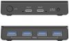 Unitek Przełącznik KVM 4x USB-A 5Gbps aktywny H1310A